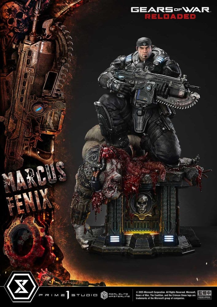Gears of War: Reloaded Real Elite Masterline Series Statue 1/3 Marcus Fenix Ultimate Version 97 cm