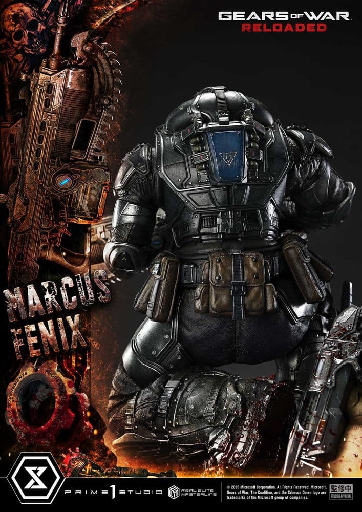 Gears of War: Reloaded Real Elite Masterline Series Statue 1/3 Marcus Fenix Ultimate Version 97 cm