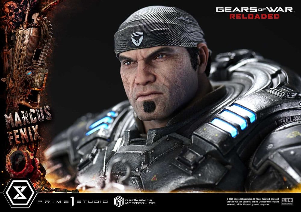Gears of War: Reloaded Real Elite Masterline Series Statue 1/3 Marcus Fenix Ultimate Version 97 cm