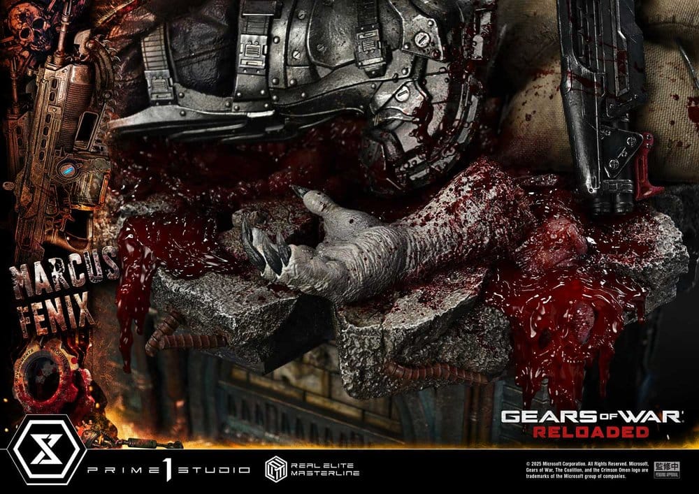Gears of War: Reloaded Real Elite Masterline Series Statue 1/3 Marcus Fenix Ultimate Version 97 cm