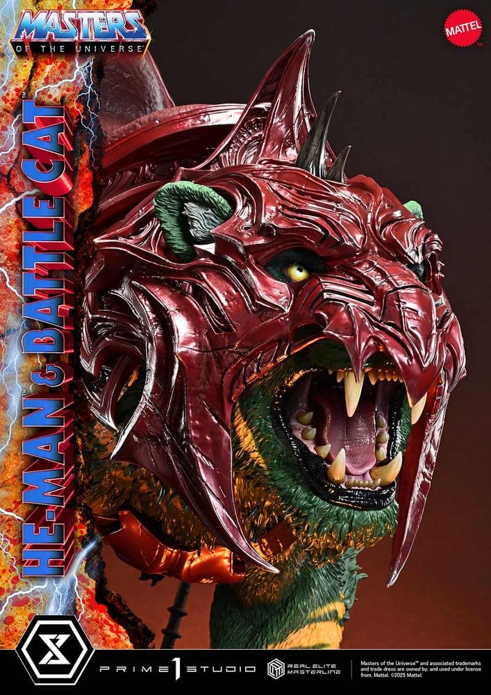 Masters of the Universe Real Elite Masterline Series Statue 1/4 He-Man & Battle Cat 86 cm