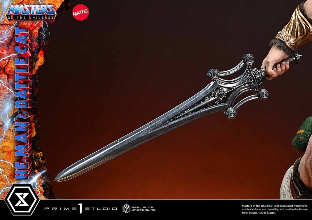 Masters of the Universe Real Elite Masterline Series Statue 1/4 He-Man & Battle Cat Ultimate Version 86 cm