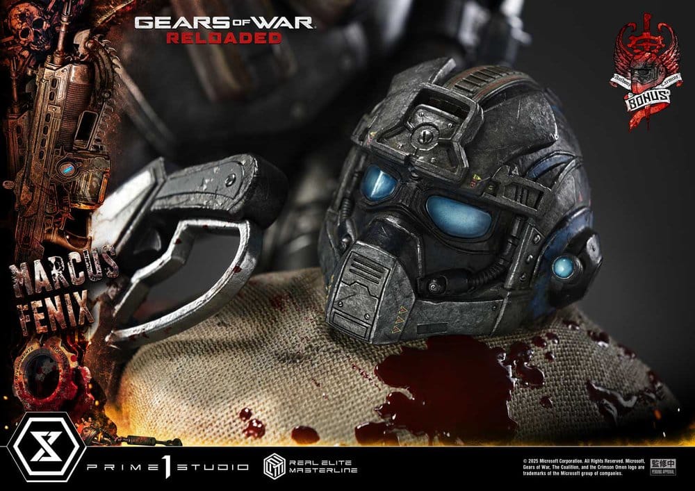 Gears of War: Reloaded Real Elite Masterline Series Statue 1/3 Marcus Fenix Ultimate Bonus Version 97 cm