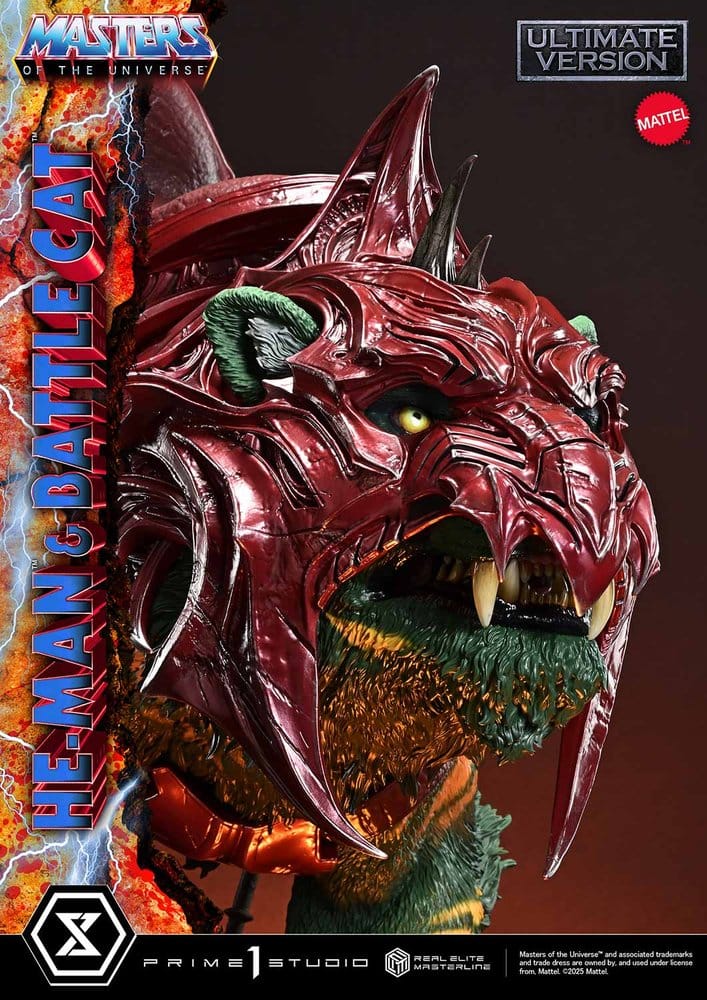 Masters of the Universe Real Elite Masterline Series Statue 1/4 He-Man & Battle Cat Ultimate Bonus Version 86 cm