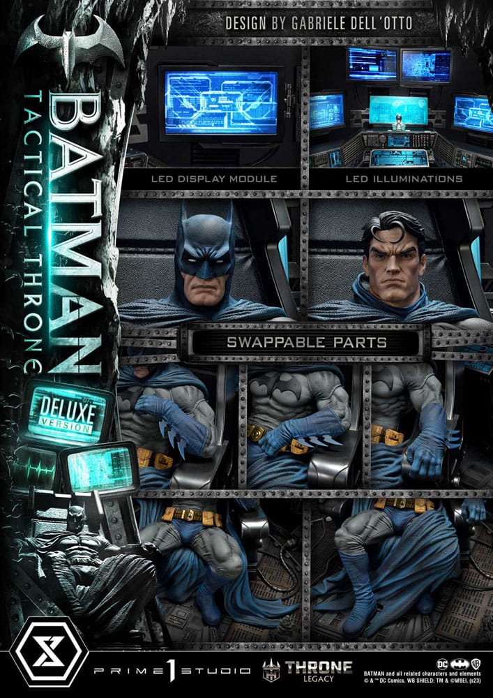 DC Comics - Throne Legacy Collection Statue 1/3 - Batman Tactical Throne Deluxe Bonus Version