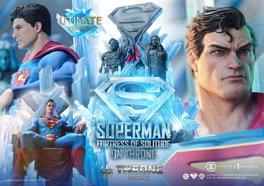 DC Comics Throne Legacy Collection Statue Statue 1/4 Superman Fortress of Solitude on Throne (Design by Gabriele Dell'Otto) Ultimate Bonus Version