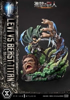 Attack on Titan Ultimate Premium Masterline Series Statue 1/4 Levi Versus Beast Titan Bonus Version 73 cm