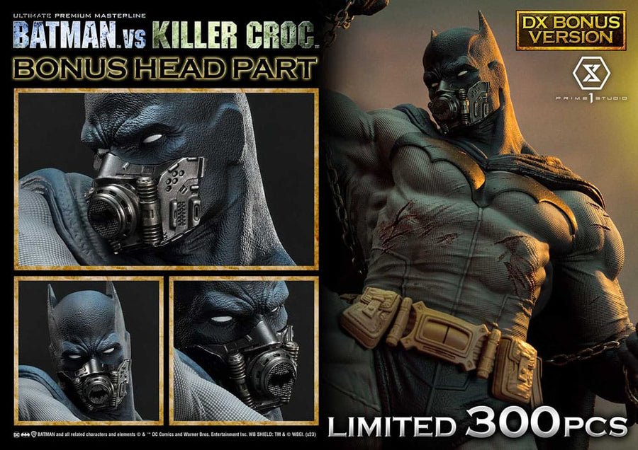 DC Comics - Batman Ultimate Premium Masterline Series Statue - Batman Versus Killer Croc Deluxe Bonus Version