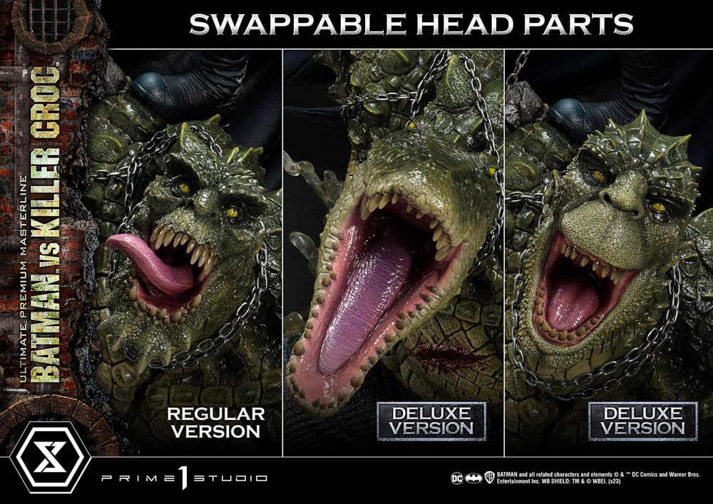 DC Comics - Batman Ultimate Premium Masterline Series Statue - Batman Versus Killer Croc Deluxe Bonus Version