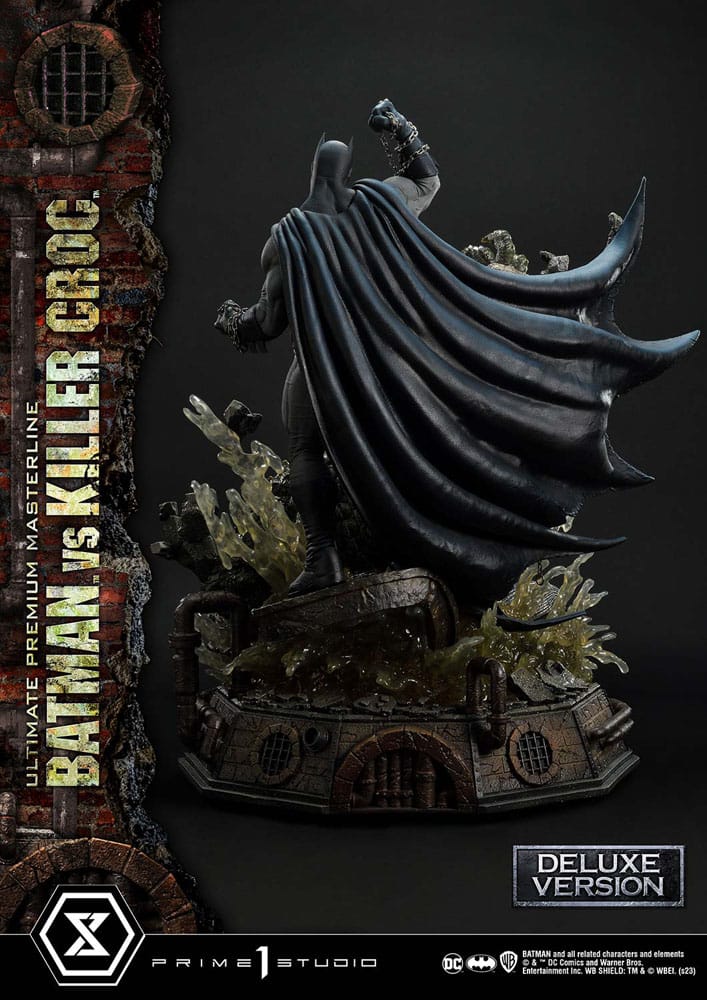 DC Comics - Batman Ultimate Premium Masterline Series Statue - Batman Versus Killer Croc Deluxe Bonus Version