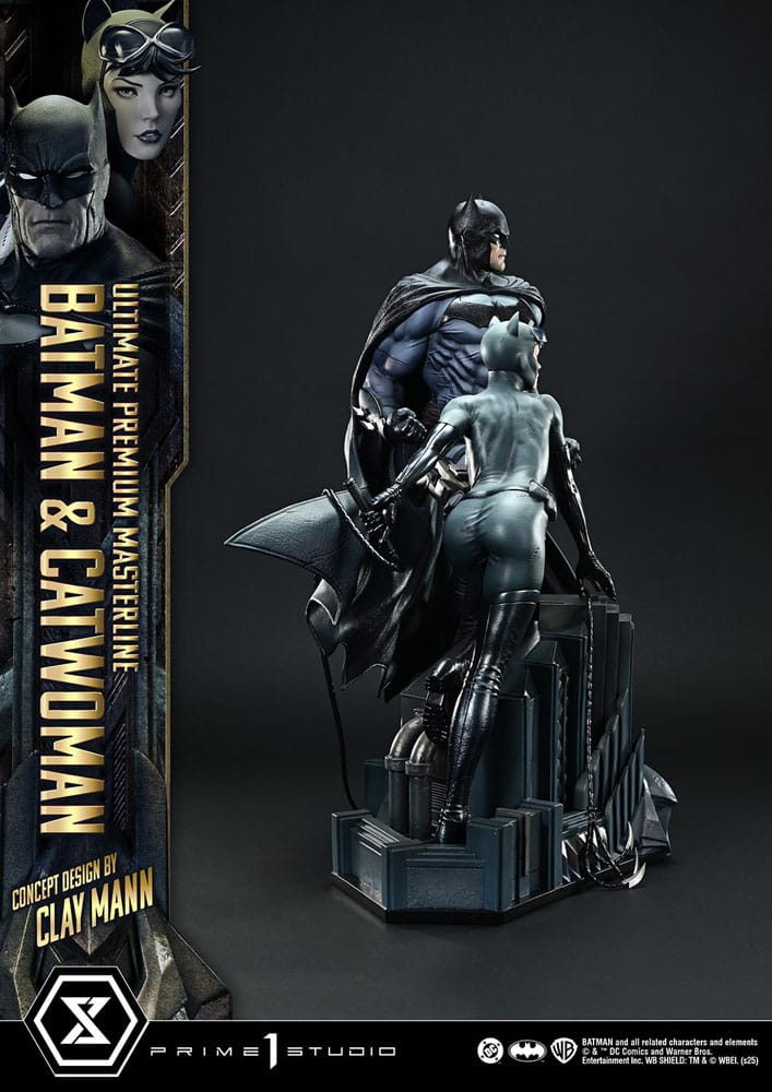 DC Comics Ultimate Premium Masterline Series Statue 1/4 Batman & Catwoman (Concept Design by Clay Mann) 56 cm