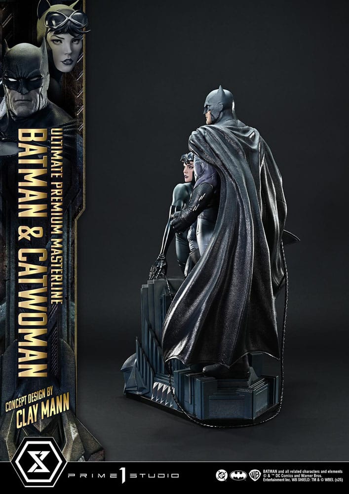 DC Comics Ultimate Premium Masterline Series Statue 1/4 Batman & Catwoman (Concept Design by Clay Mann) Bonus Version 56 cm