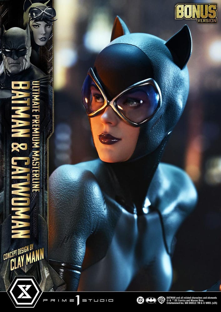 DC Comics Ultimate Premium Masterline Series Statue 1/4 Batman & Catwoman (Concept Design by Clay Mann) Bonus Version 56 cm