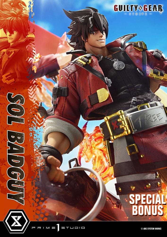 Guilty Gear Strive Ultimate Premium Masterline Series Statue 1/4 Sol Badguy Bonus Version 82 cm