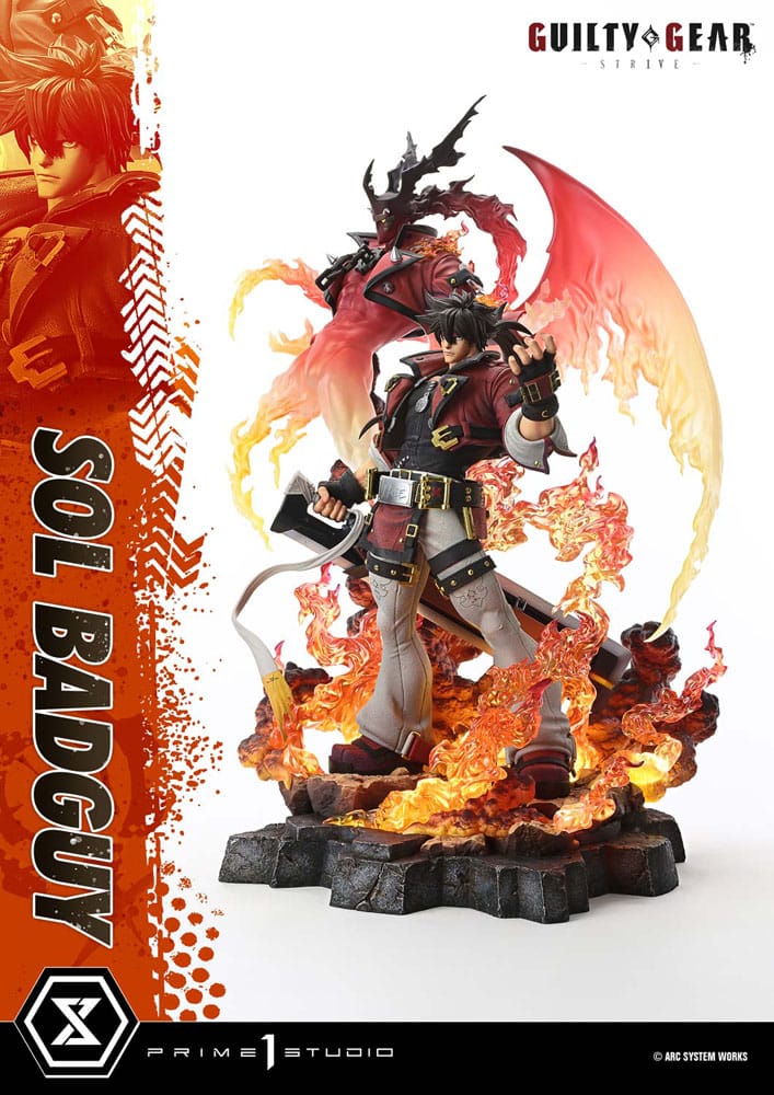 Guilty Gear Strive Ultimate Premium Masterline Series Statue 1/4 Sol Badguy Bonus Version 82 cm