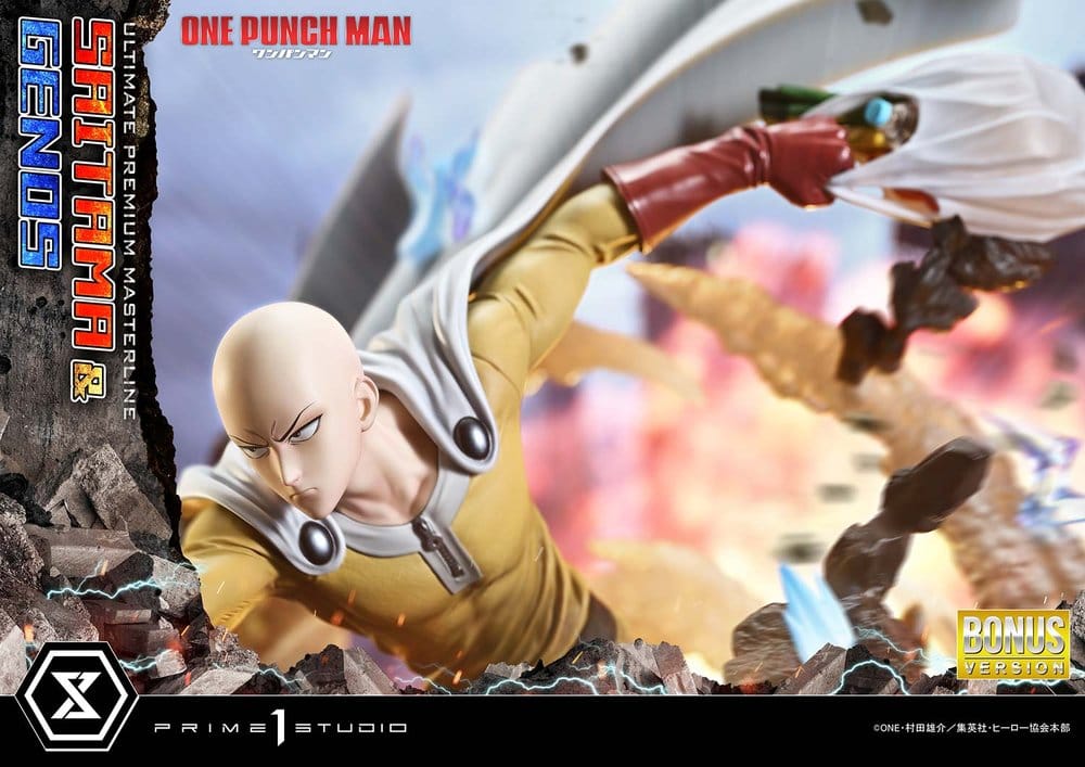 One-Punch Man Premium Masterline Series Statue 1/4 Saitama & Genos DX Bonus Version 73 cm
