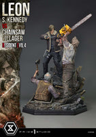 Resident Evil 4 Ultimate Premium Masterline Series Statue 1/4 Leon S. Kennedy vs. Chainsaw Villager 76 cm