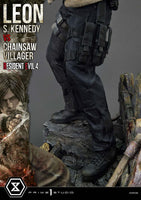 Resident Evil 4 Ultimate Premium Masterline Series Statue 1/4 Leon S. Kennedy vs. Chainsaw Villager 76 cm