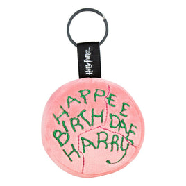 Harry Potter Plush Keychain with metal ring Happee Birthdae Harry Cake 10 cm