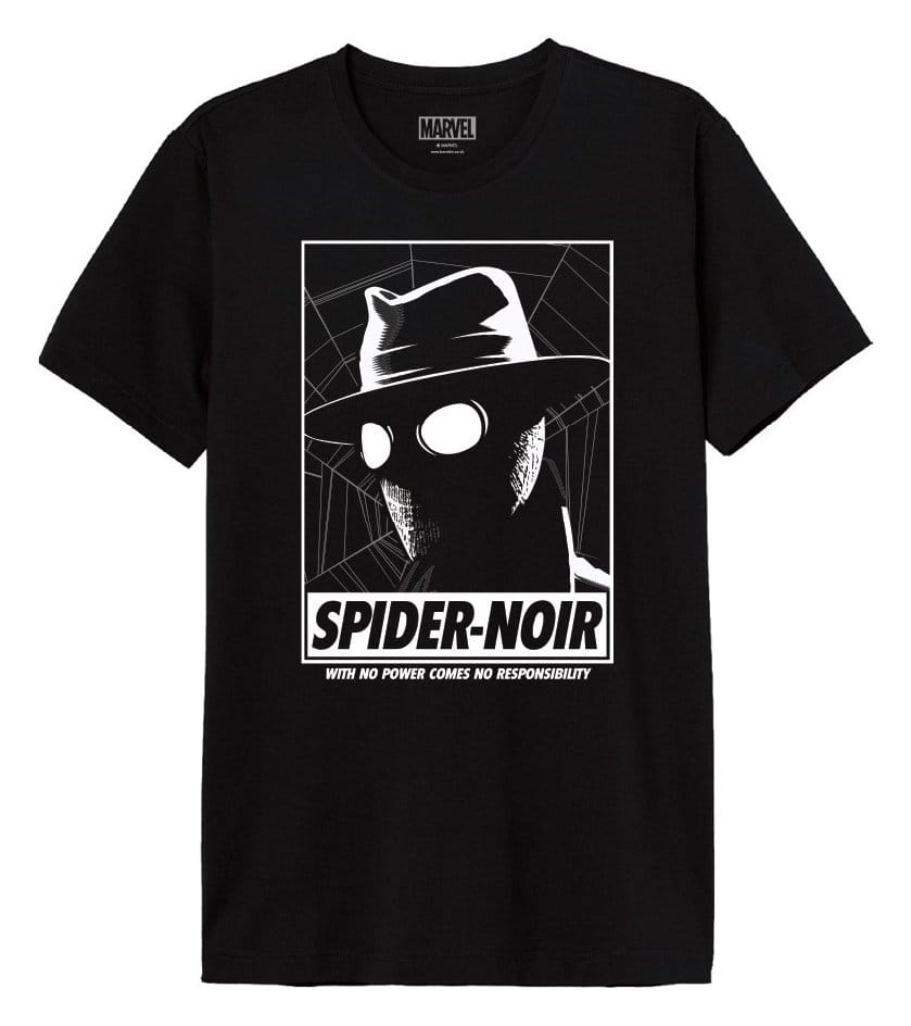 Marvel T-Shirt Spider-Noir Red Banner Cover Size S