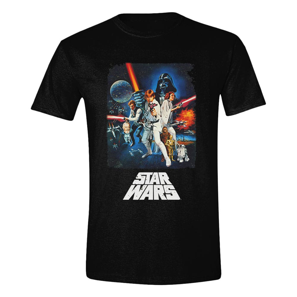 Star Wars A New Hope T-Shirt Retro Poster Size S