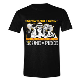 One Piece T-Shirt Straw Hat Crew Size M