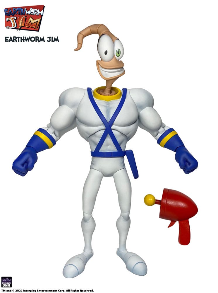 Earthworm Jim Action Figure Wave 1: Earthworm Jim & Snot 15 cm