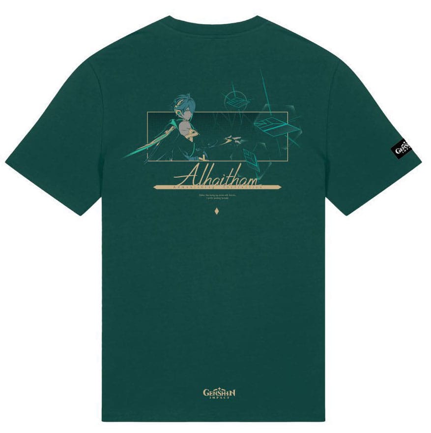 Genshin Impact T-Shirt Alhaitham Green Size M