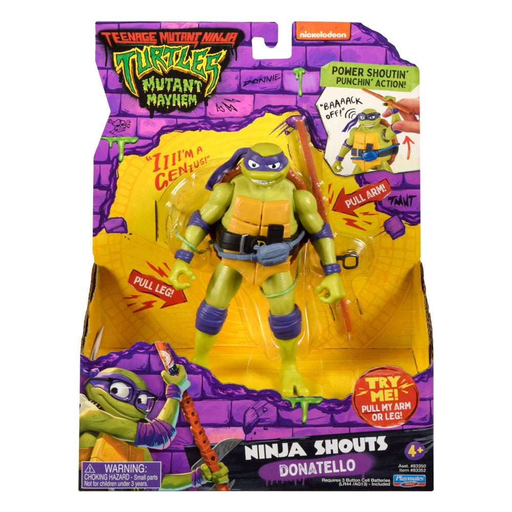Teenage Mutant Ninja Turtles: Mutant Mayhem Ninja Shouts Action Figures 15 cm Assortment (8)