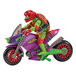 Tales of the Teenage Mutant Ninja Turtles Action Figure with Vehicle Raphael & Purple Dragon 12 cm