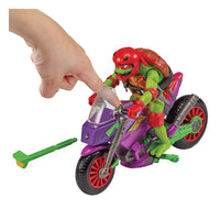 Tales of the Teenage Mutant Ninja Turtles Action Figure with Vehicle Raphael & Purple Dragon 12 cm