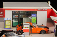 Original Illustration 1/64 Paper Model Kit 1/64 Gas Station 11 cm (re-run)