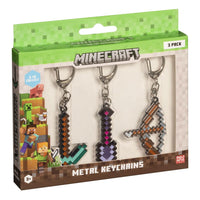 Minecraft Keychains 3-Pack Assortment (12)