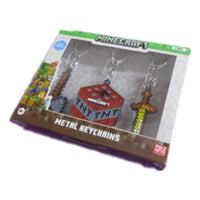 Minecraft Keychains 3-Pack Assortment (12)