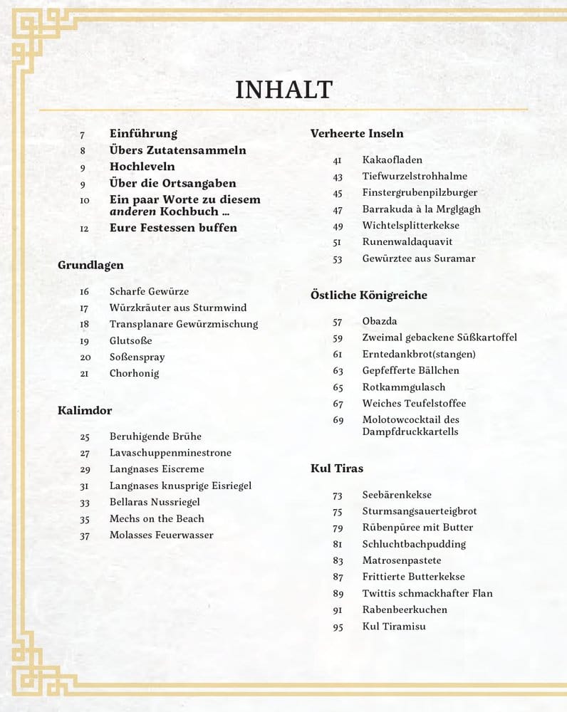 World of Warcraft: New Flavors of Azeroth - The Official Cookbook *German Version*