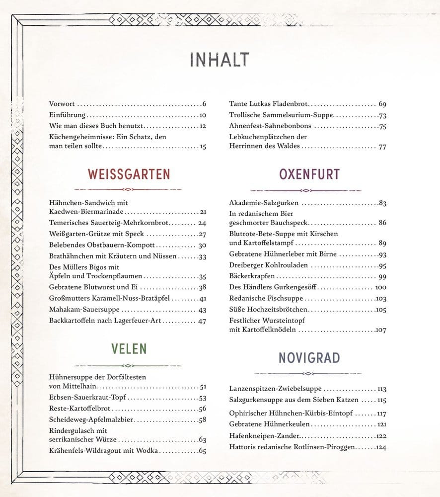 The Witcher: The Official Cookbook - Recipes, Legends and Culinary Tales *German Version*