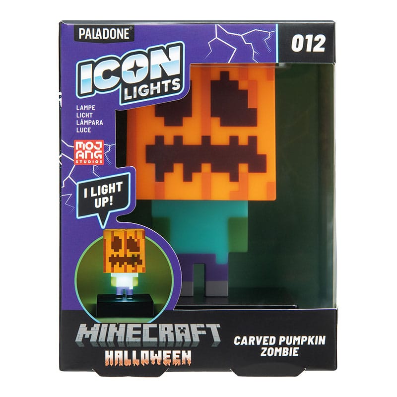 Minecraft Icons Light Zombie Jack O Lantern 10 cm