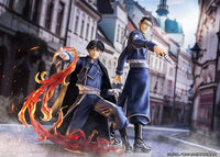 Fullmetal Alchemist: Brotherhood PVC Statue Roy Mustang & Maes Hughes Kizuna 27 cm