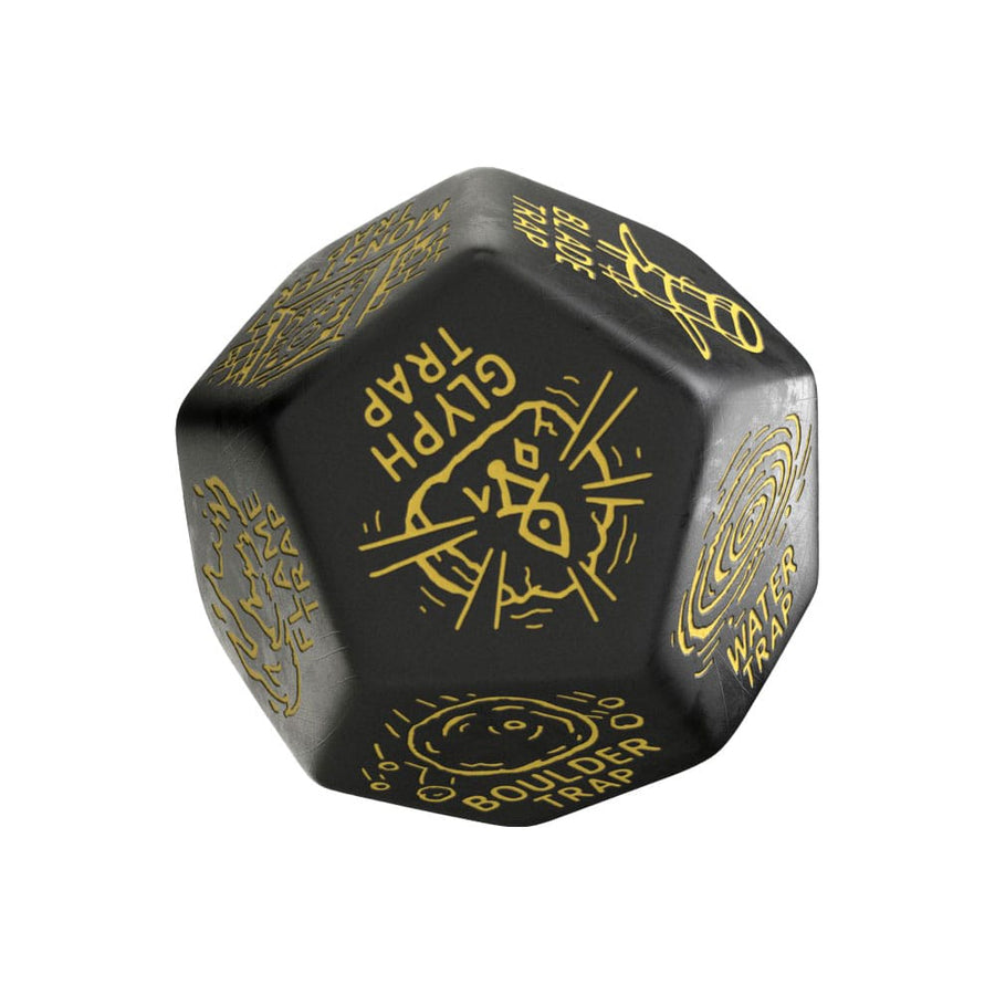 Viridian Jumbo Dice Trap Generator Die D12 Black