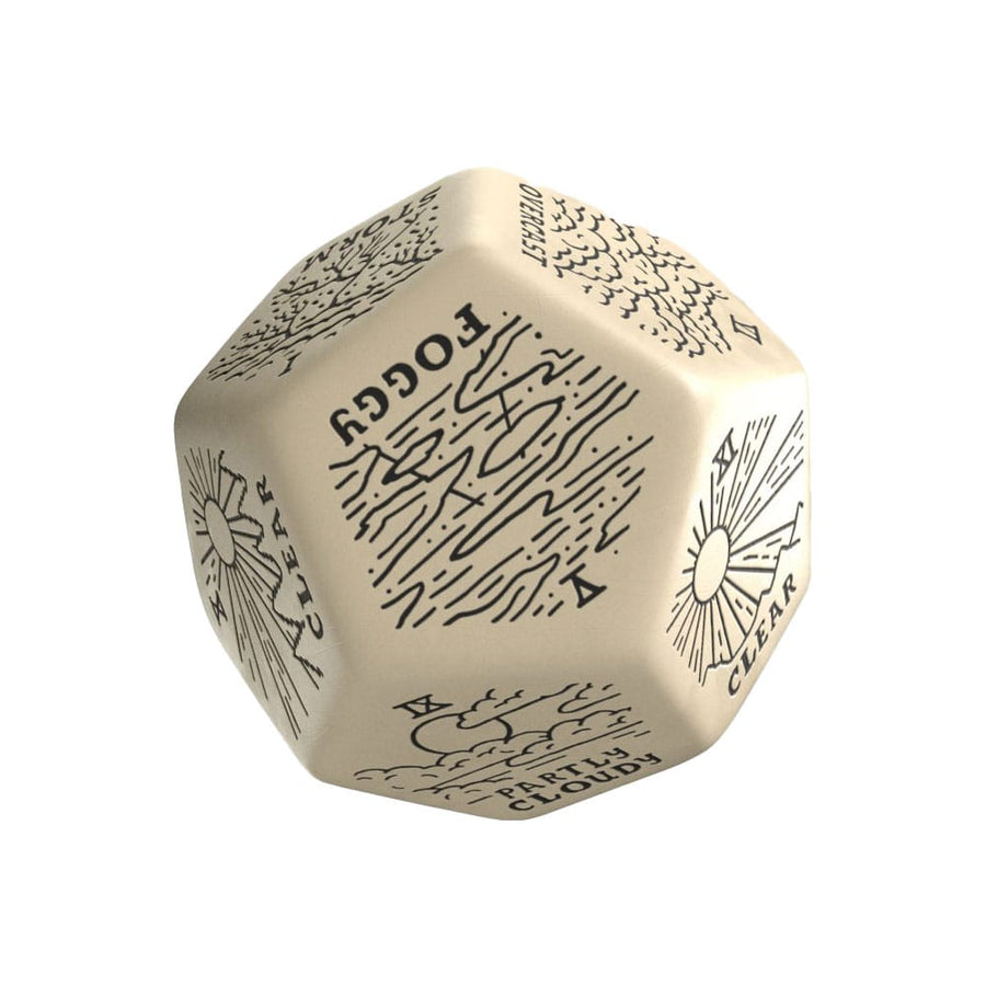 Viridian Jumbo Dice Weather Generator Die D12 Beige