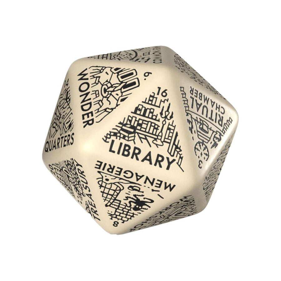 Viridian Jumbo Dice Dungeon Room Generator D20 Beige