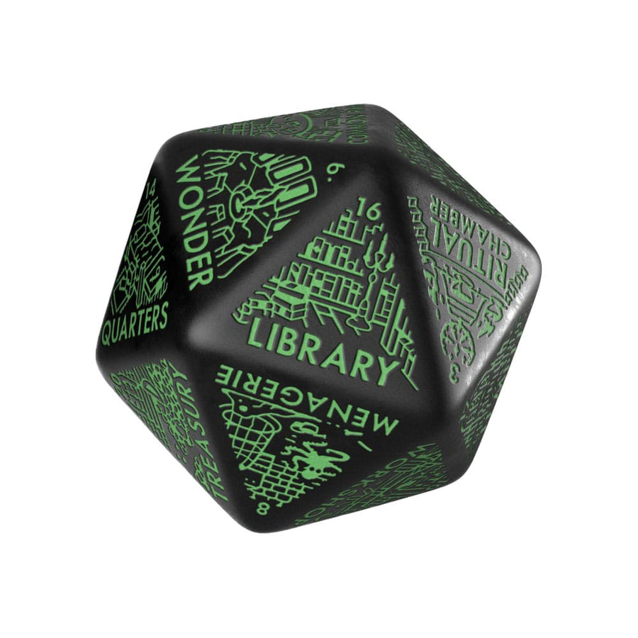 Viridian Jumbo Dice Dungeon Room Generator D20 Black