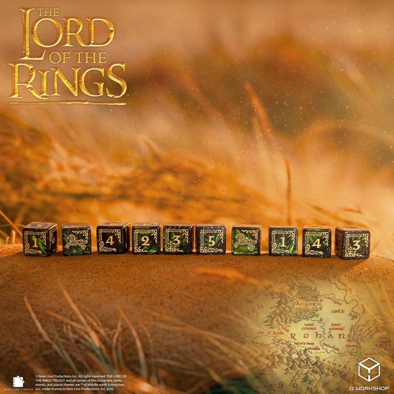 The Lord of the Rings: 10 D6 Dice Set Rohan