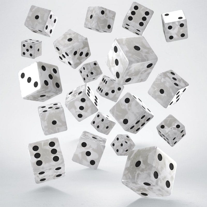 Q Workshop Dice Set Full Pack D6 Pearl (20)
