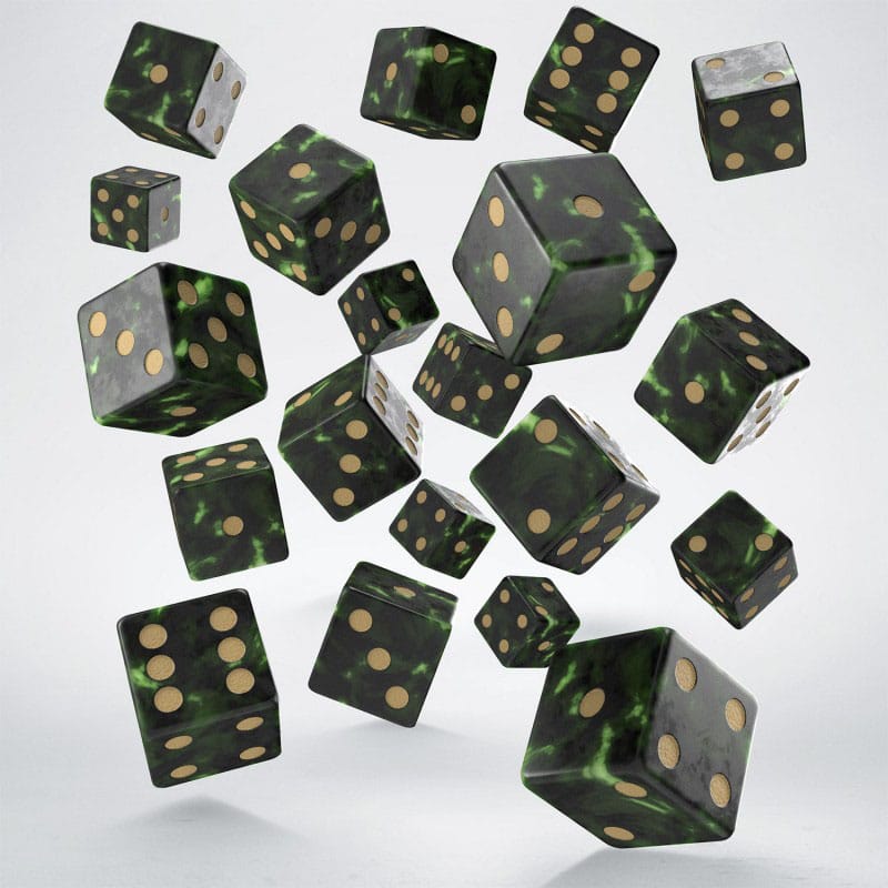 Q Workshop Dice Set Full Pack D6 Green (20)