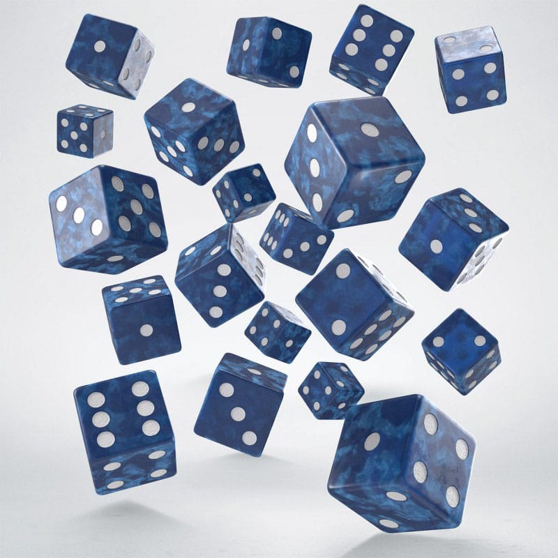 Q Workshop Dice Set Full Pack D6 Cobalt (20)