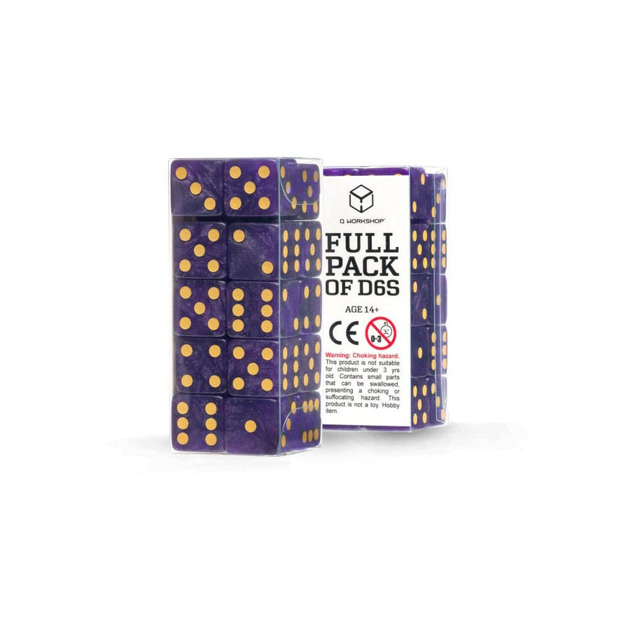 Q Workshop Dice Set Full Pack D6 Shimmering Purple (20)