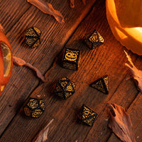 Halloween Dice Set Pumpkin Jack O'Lantern (7)