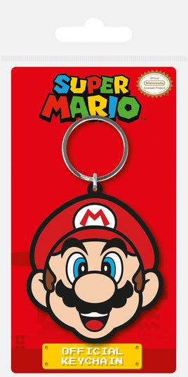 Super Mario Rubber Keychain Mario 6 cm