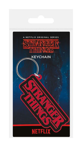 Stranger Things Rubber Keychain Logo 6 cm